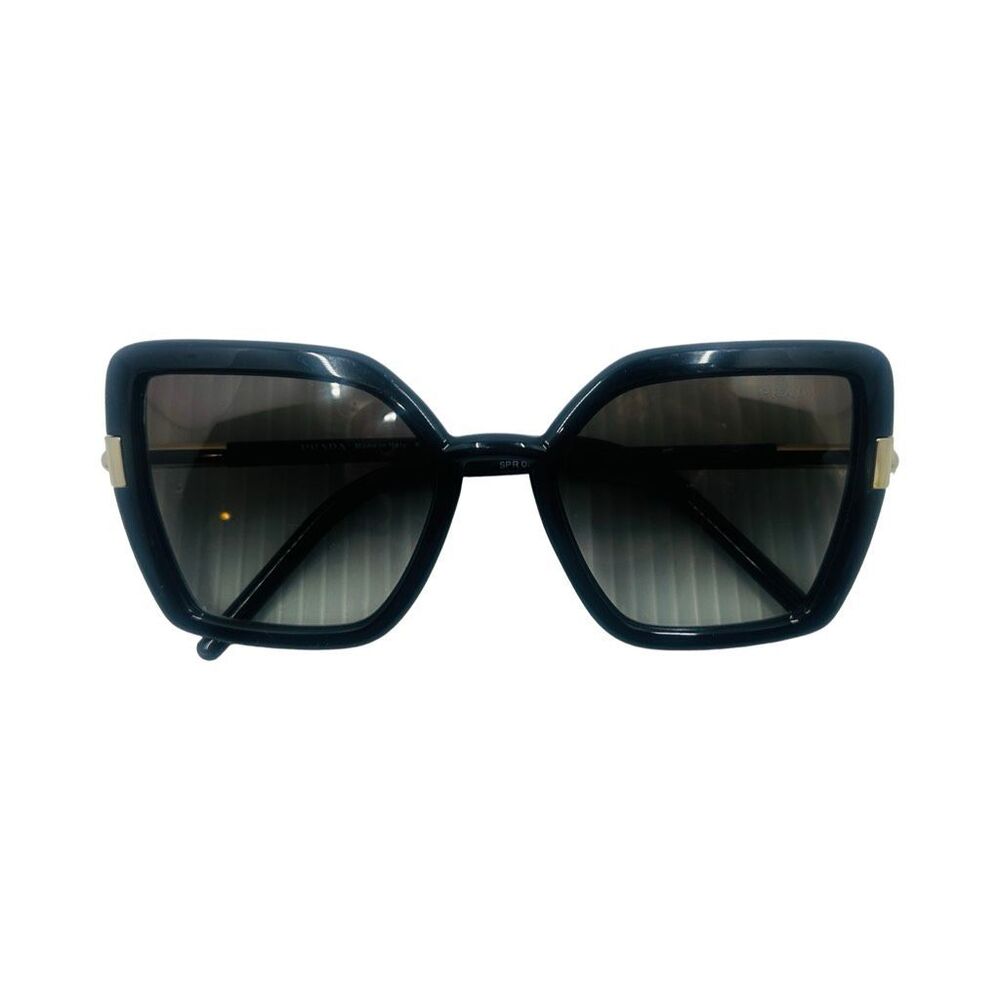 Prada SPR 09W 1AB-0A7 Black / Gold Tone Oversized Sunglasses 54-20-140 - Picture 7 of 9